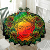 Reggae Buddha Print Waterproof Round Tablecloth