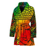 Reggae Buddha Print Women's Bathrobe