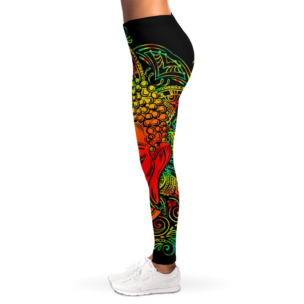 Reggae Buddha Print Women's Leggings