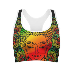 Reggae Buddha Print Women's Sports Bra