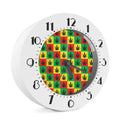 Reggae Marijuana Leaf Pattern Print Alarm Clock