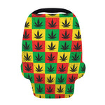 Reggae Marijuana Leaf Pattern Print Baby Seat Cover
