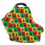Reggae Marijuana Leaf Pattern Print Baby Seat Cover