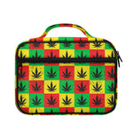 Reggae Marijuana Leaf Pattern Print Briefcase Bible Bag