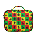 Reggae Marijuana Leaf Pattern Print Briefcase Bible Bag