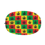Reggae Marijuana Leaf Pattern Print Car Side Mirror Covers