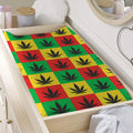Reggae Marijuana Leaf Pattern Print Changing Pad Cover