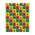 Reggae Marijuana Leaf Pattern Print Curtain