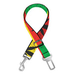 Reggae Marijuana Leaf Pattern Print Dog Seat Belt