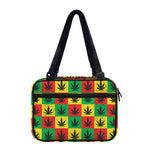 Reggae Marijuana Leaf Pattern Print Double Strap Bible Bag