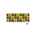 Reggae Marijuana Leaf Pattern Print Extended Mouse Pad