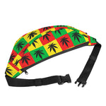 Reggae Marijuana Leaf Pattern Print Fanny Pack