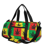 Reggae Marijuana Leaf Pattern Print Gym Bag