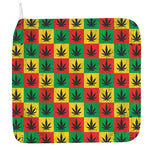 Reggae Marijuana Leaf Pattern Print Hand Towel