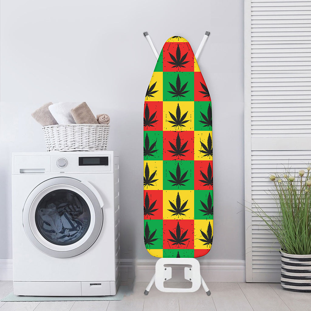 Reggae Marijuana Leaf Pattern Print Ironing Board Cover