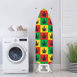 Reggae Marijuana Leaf Pattern Print Ironing Board Cover