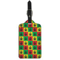 Reggae Marijuana Leaf Pattern Print Luggage Tag