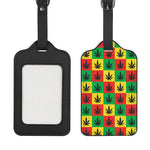 Reggae Marijuana Leaf Pattern Print Luggage Tag