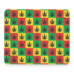 Reggae Marijuana Leaf Pattern Print Mouse Pad