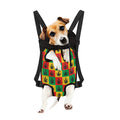 Reggae Marijuana Leaf Pattern Print Pet Carrier Backpack