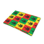 Reggae Marijuana Leaf Pattern Print Pet Cooling Mat Cover