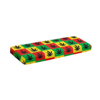 Reggae Marijuana Leaf Pattern Print Piano Keyboard Cover