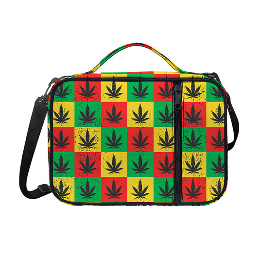 Reggae Marijuana Leaf Pattern Print Shoulder Strap Bible Bag
