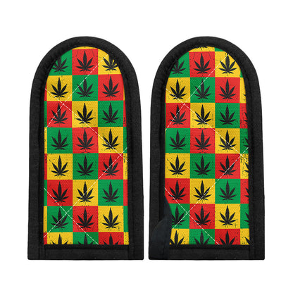 Reggae Marijuana Leaf Pattern Print Skillet Handle Cover