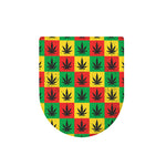Reggae Marijuana Leaf Pattern Print Toilet Lid Cover