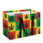 Reggae Marijuana Leaf Pattern Print Utility Tote Bag
