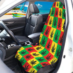 Reggae Marijuana Leaf Pattern Print Waterproof Car Seat Cover