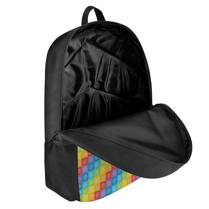 Reiki And The 7 Chakras Pattern Print 17 Inch Backpack