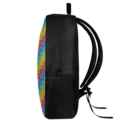 Reiki And The 7 Chakras Pattern Print 17 Inch Backpack