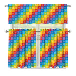 Reiki And The 7 Chakras Pattern Print 3 Piece Kitchen Curtains