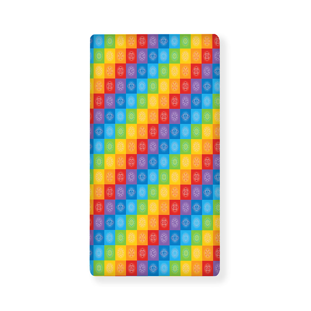Reiki And The 7 Chakras Pattern Print Baby Crib Sheet