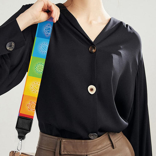 Reiki And The 7 Chakras Pattern Print Bag Strap