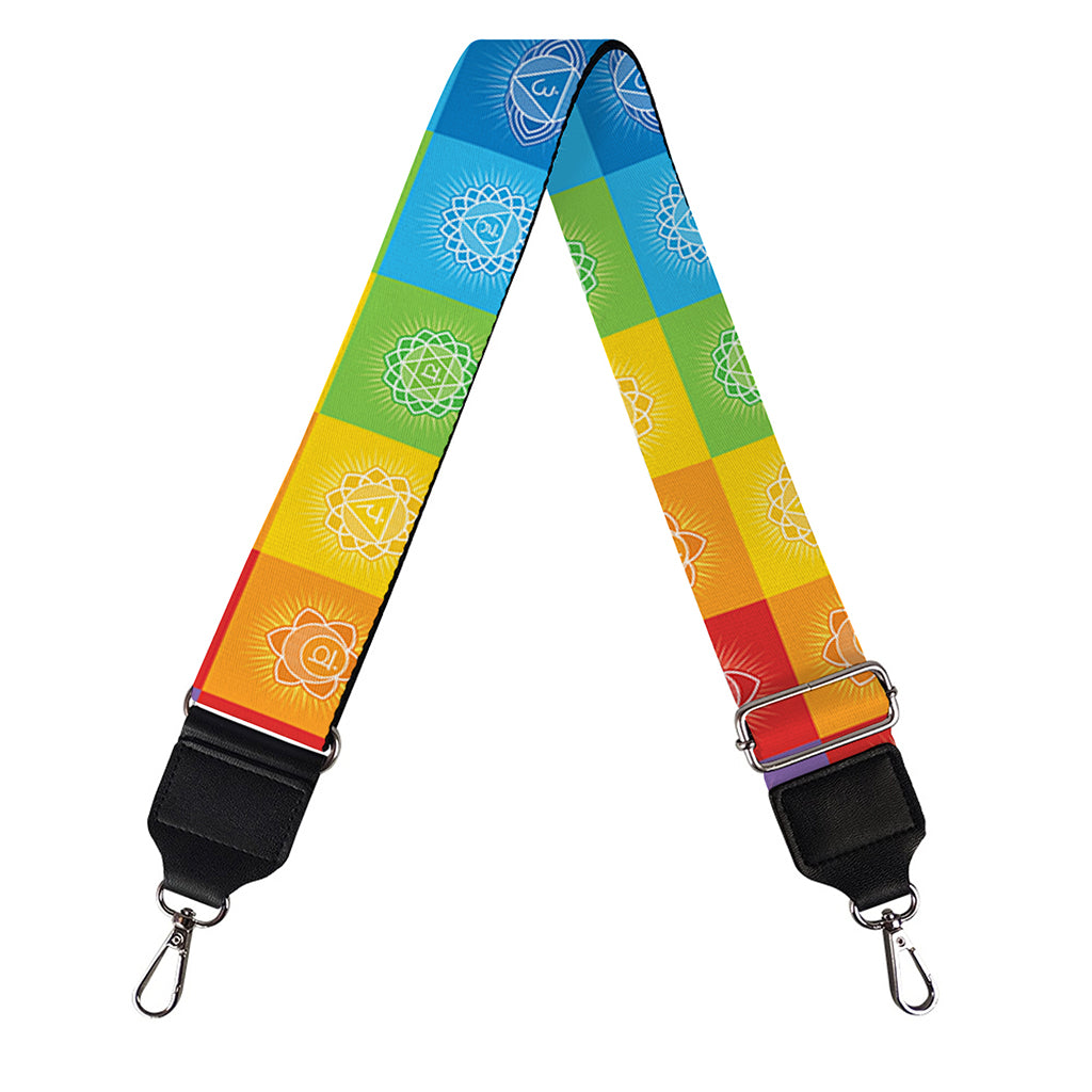 Reiki And The 7 Chakras Pattern Print Bag Strap