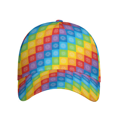 Reiki And The 7 Chakras Pattern Print Baseball Cap