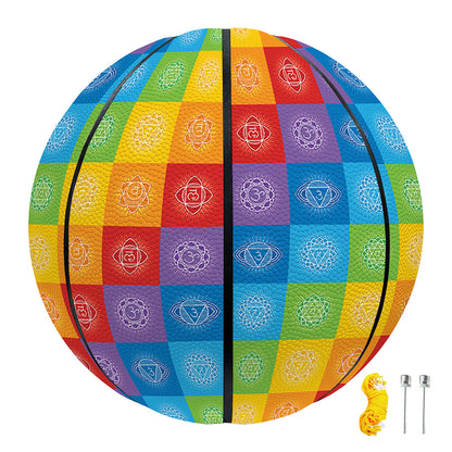 Reiki And The 7 Chakras Pattern Print Basketball