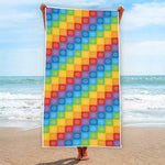 Reiki And The 7 Chakras Pattern Print Beach Towel