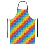 Reiki And The 7 Chakras Pattern Print Bib Apron With Pocket