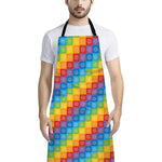 Reiki And The 7 Chakras Pattern Print Bib Apron With Pocket