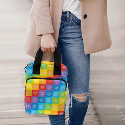 Reiki And The 7 Chakras Pattern Print Bible Tote Bag