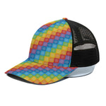 Reiki And The 7 Chakras Pattern Print Black Mesh Trucker Cap