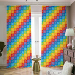 Reiki And The 7 Chakras Pattern Print Blackout Pencil Pleat Curtains