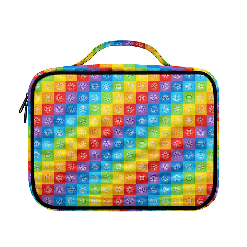 Reiki And The 7 Chakras Pattern Print Briefcase Bible Bag