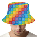 Reiki And The 7 Chakras Pattern Print Bucket Hat