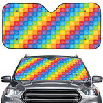 Reiki And The 7 Chakras Pattern Print Car Windshield Sun Shade