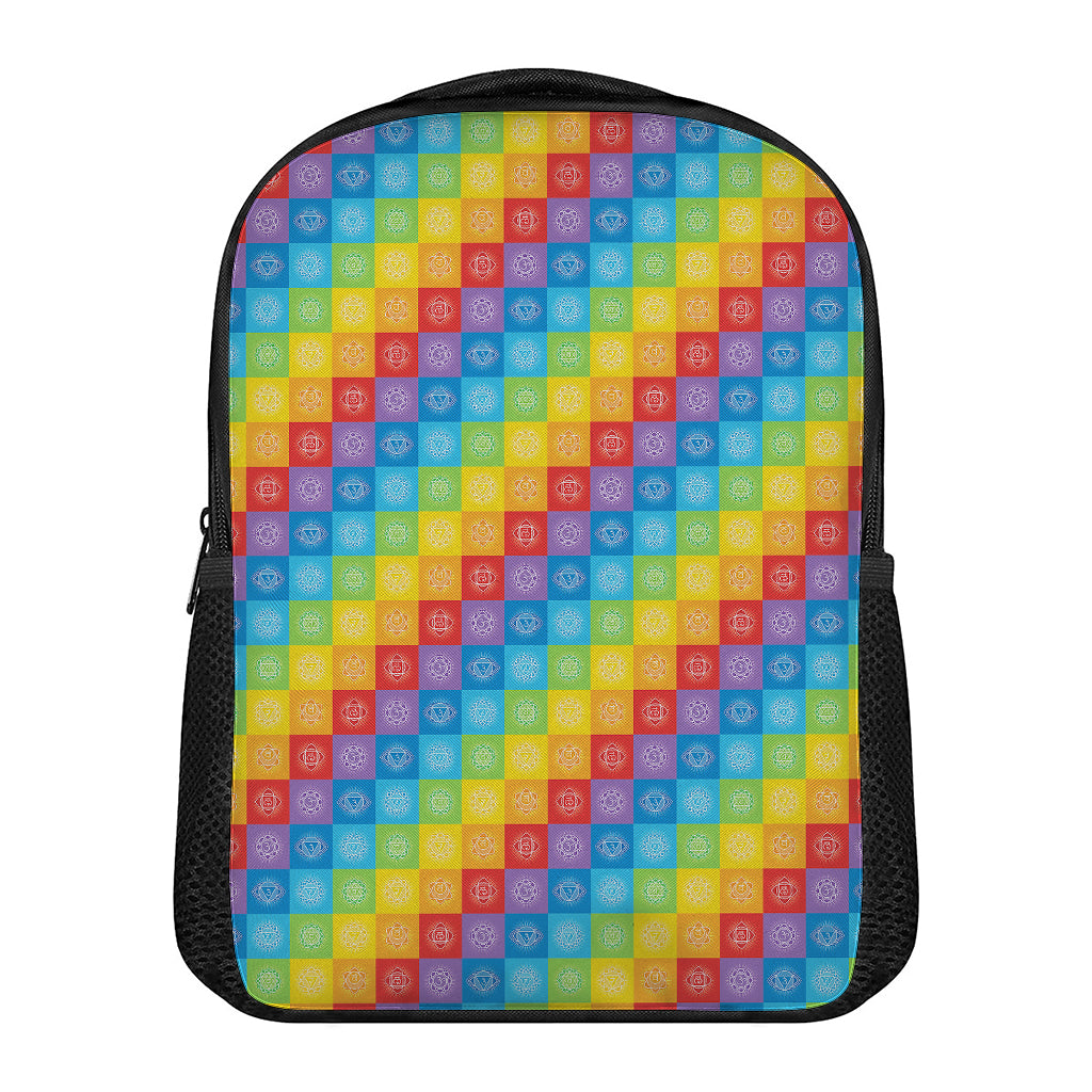 Reiki And The 7 Chakras Pattern Print Casual Backpack