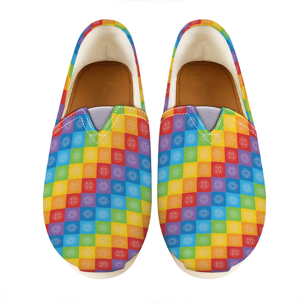 Reiki And The 7 Chakras Pattern Print Casual Shoes